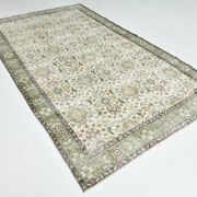6x10 Brown & Beige Floral Pattern Vintage Rug, 196x325Cm