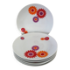 6 Assiettes Plates Seltmann Weiden West Germany 70's