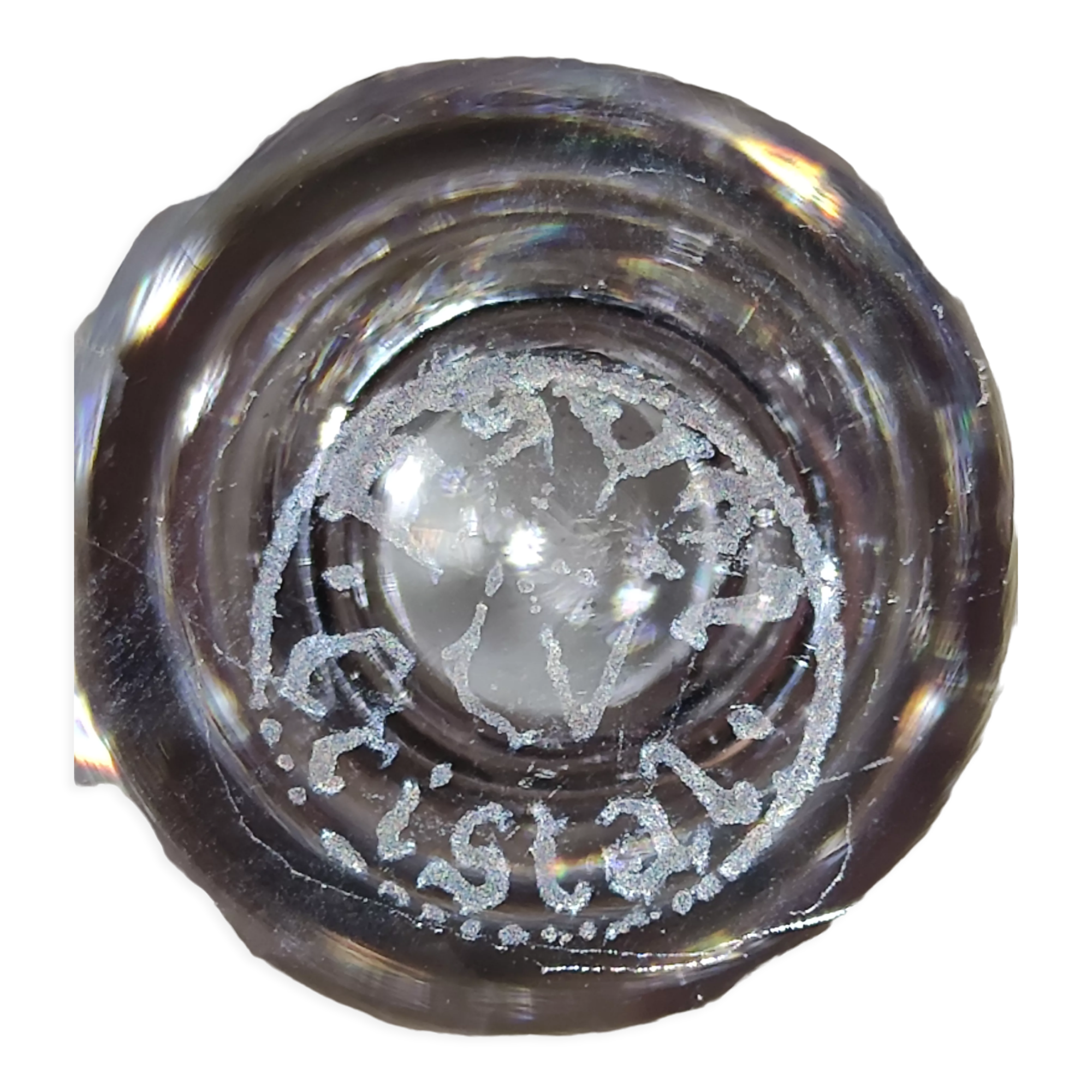 Bayel 6 crystal cognac glasses, stamped