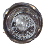 6 verres à cognac en cristal, estampillés Bayel