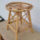 Bureau en rotin avec tabouret vintage- 1950s