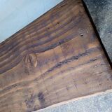 Bench 100 cm old solid wood with patina