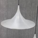 1970s Pair of Guzzini "Trumpet" Pendant Lamps by Meblo , Italy