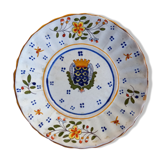 Old plate with coat of arms