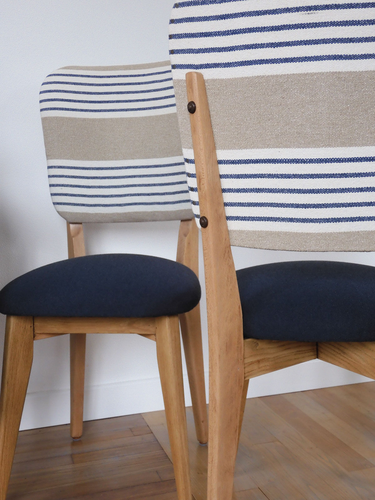 lot de 6 chaises style bistrot rénovées