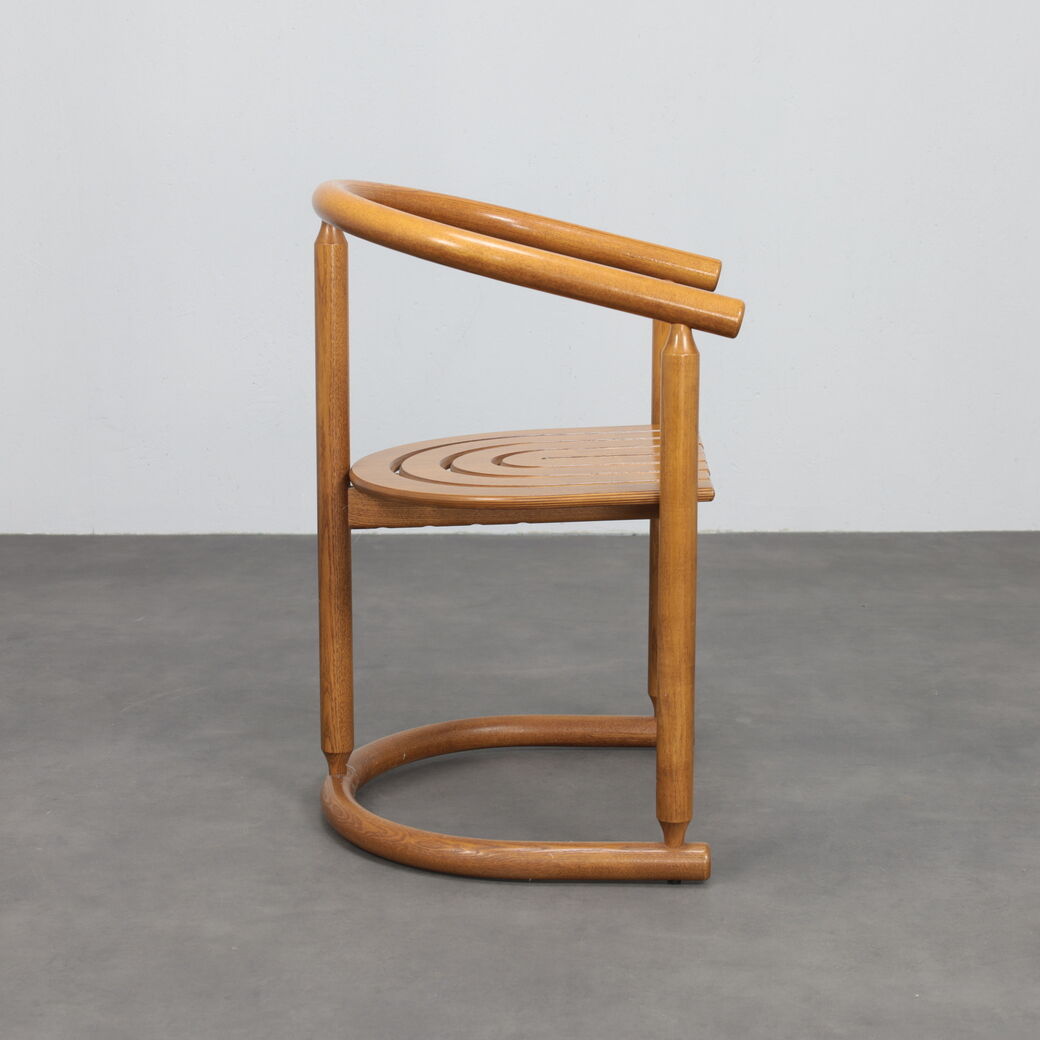 Set of 6 bentwood dining chairs by Allmilmö, 1980s