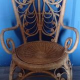 Fauteuil Peacock rotin