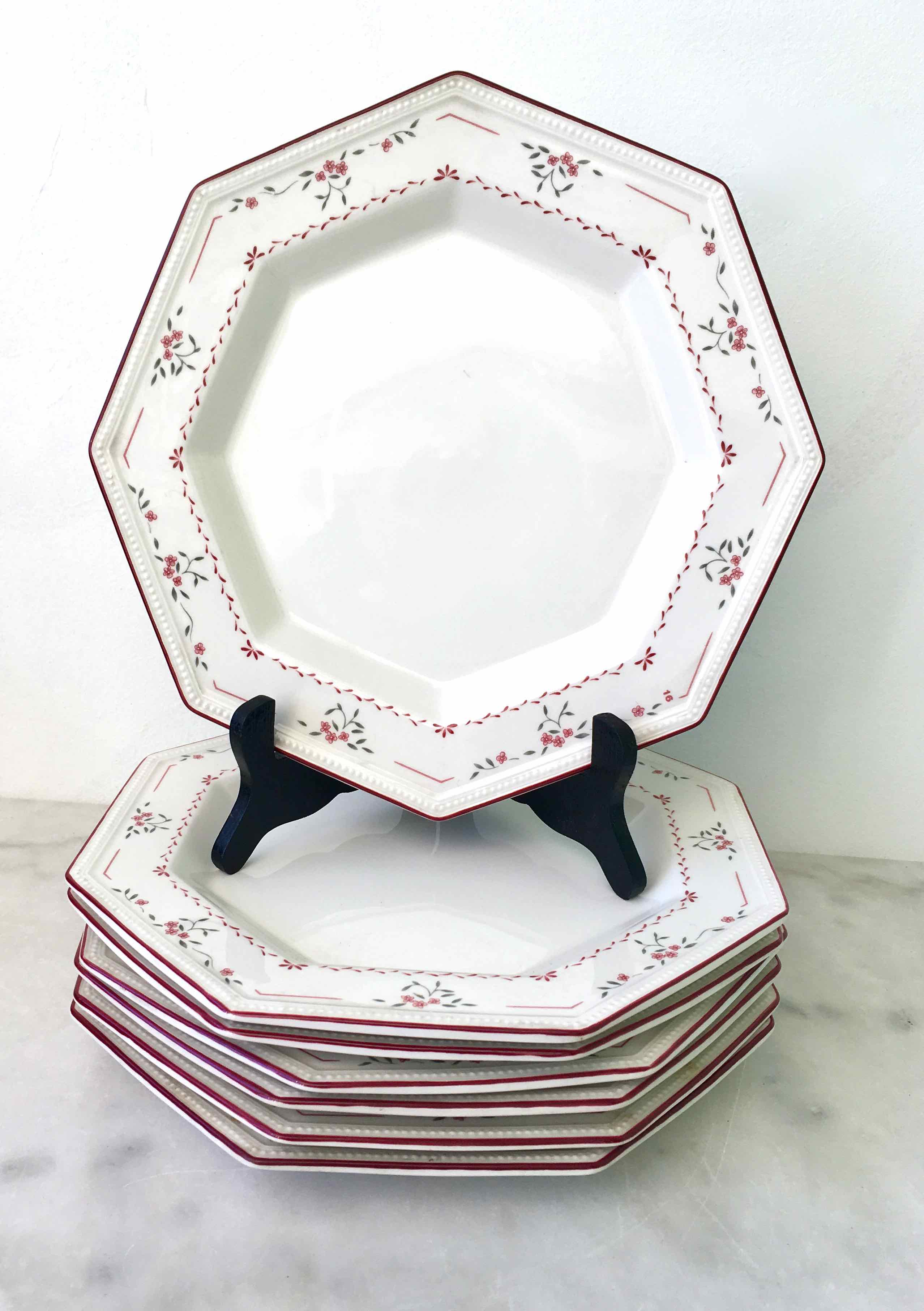 Lot de 6 assiettes anglaises Johnson Brothers