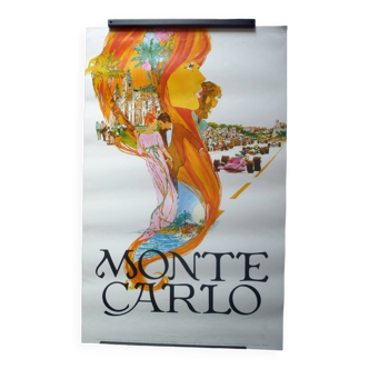 Affiche originale Montecarlo Steve Carpenter 1969