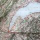 Old map of Geneva, Lausanne, Thonon, Nantua, Annecy