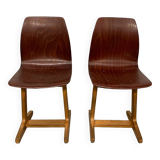 Paire de chaises enfant vintage Pagholz 60's