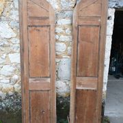 Arched (rounded) Pine Door with Two Leaves - Late 19th Century