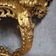 Louis XV style Venetian curved console in gilded wood circa 1900