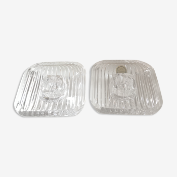 Lot de 2 bougeoirs en cristal Villeroy et Boch