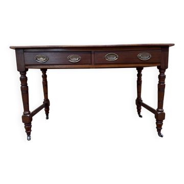 Desk - English mahogany console