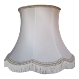 Abat day pagoda lined unbleached silk, ecru fringes - large model