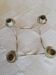 Wrought iron candle holder