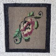 Small vintage decorative kilim rug 54x50 cm