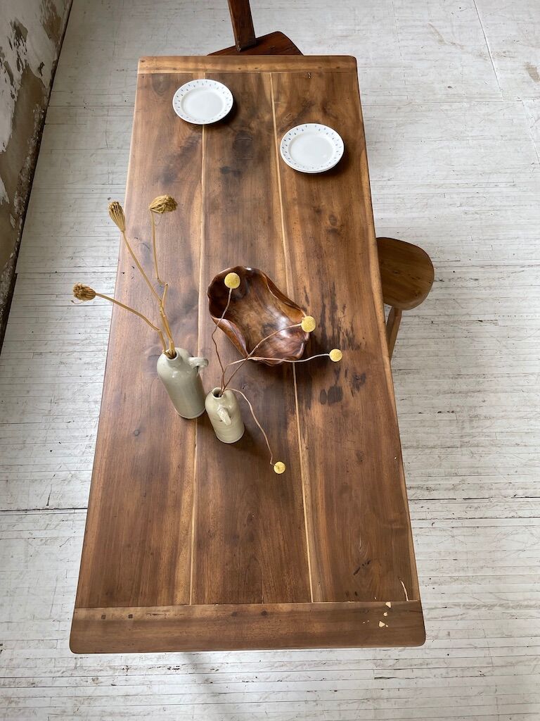 Walnut farm table 190cm