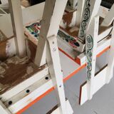 Table lounge - 4 ethnic vintage children's chairs