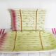 Barbotine earthenware asparagus dish