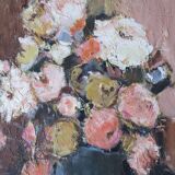 Tableau, peinture d'un bouquet de fleurs par Alain Rousseau