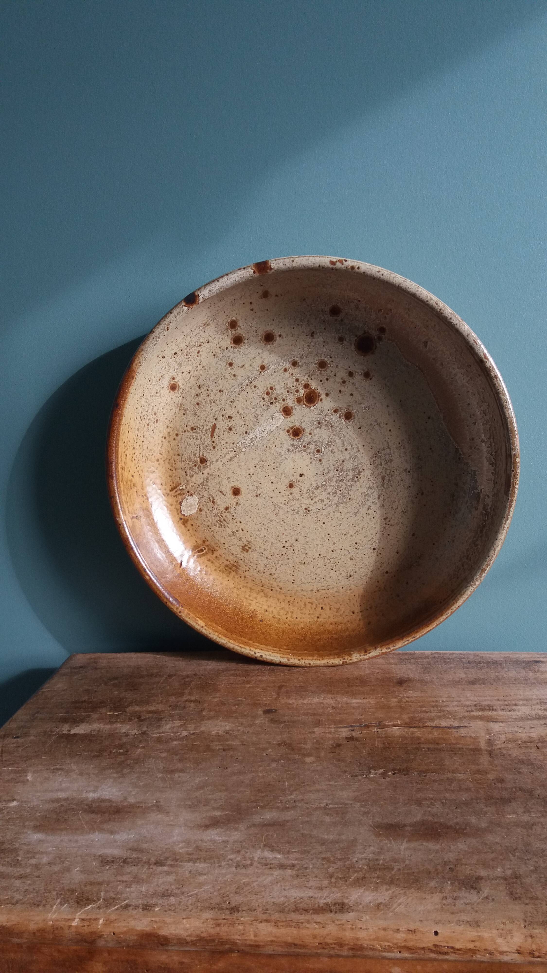 Earthenware salad bowl from Puisaye, Jean-Pierre Prud’homme