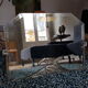 Mirror art deco bronze silver  77x50cm