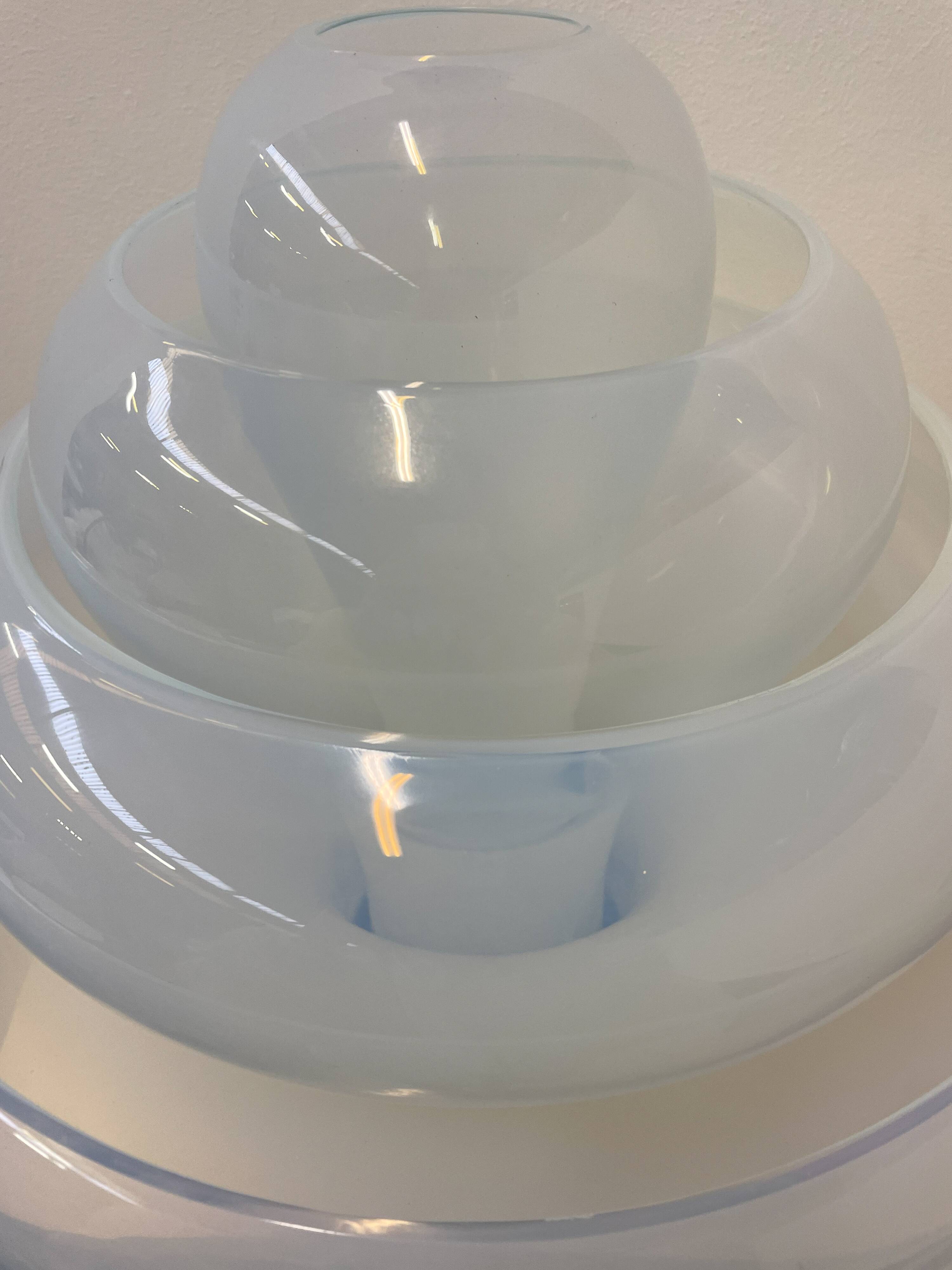 'Lotus' table lamp by Carlo Nason for Mazegga, Italy, 1960s