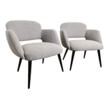 Mid-century restored pair of armchairs