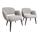Mid-century restored pair of armchairs