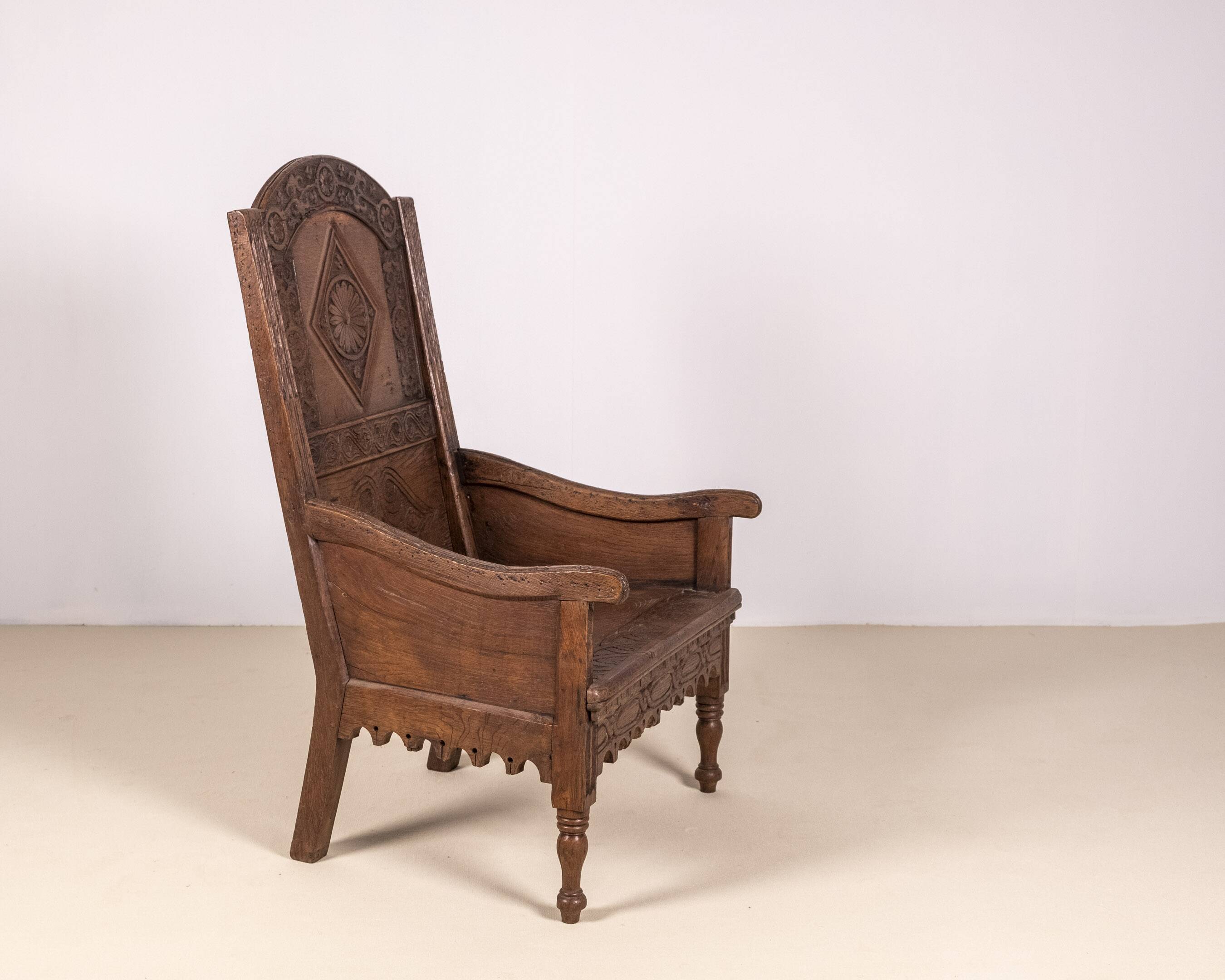 Early 19th Century Oak Wainscot Chair