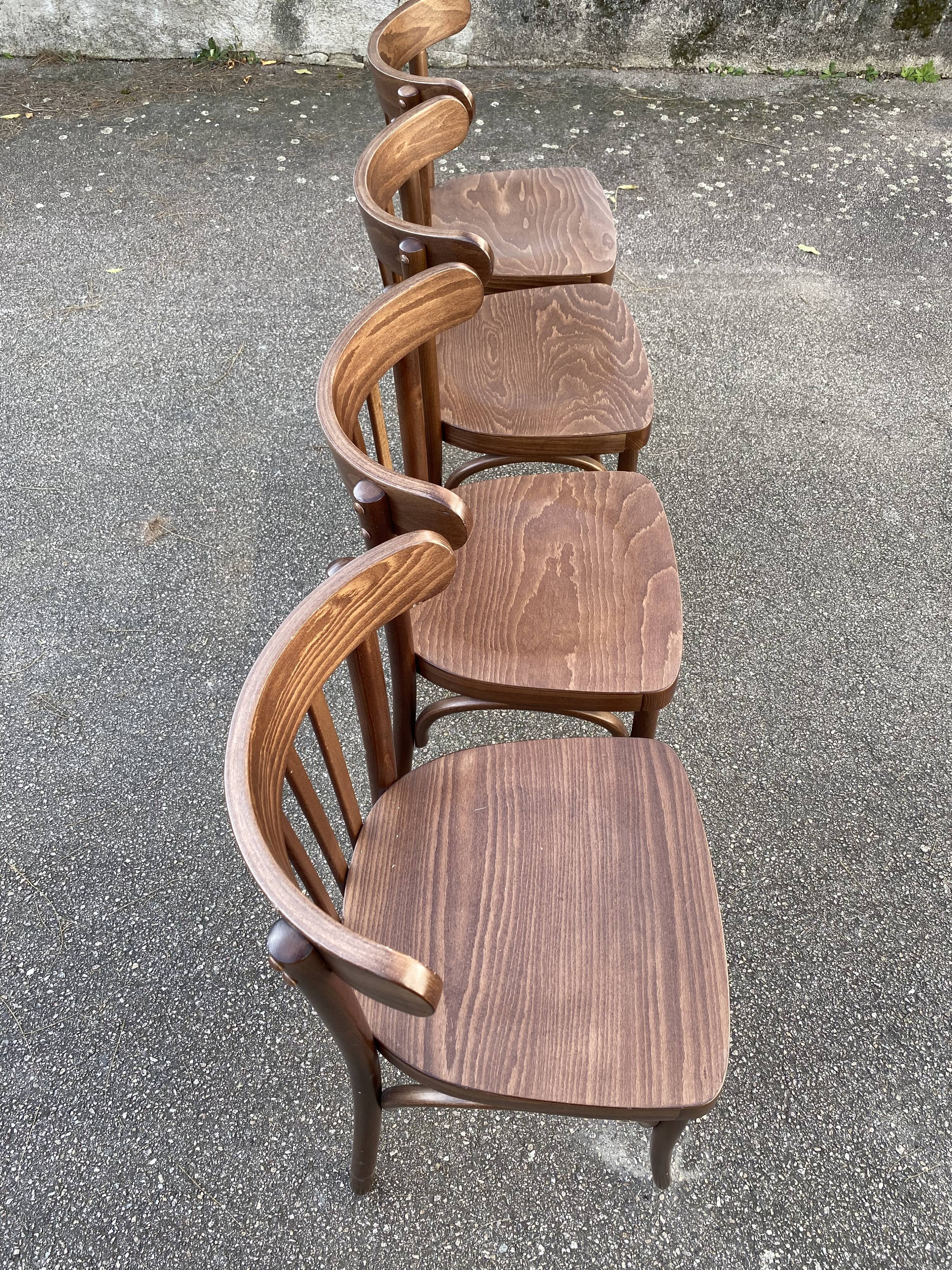 Set of 4 vintage bistro chairs