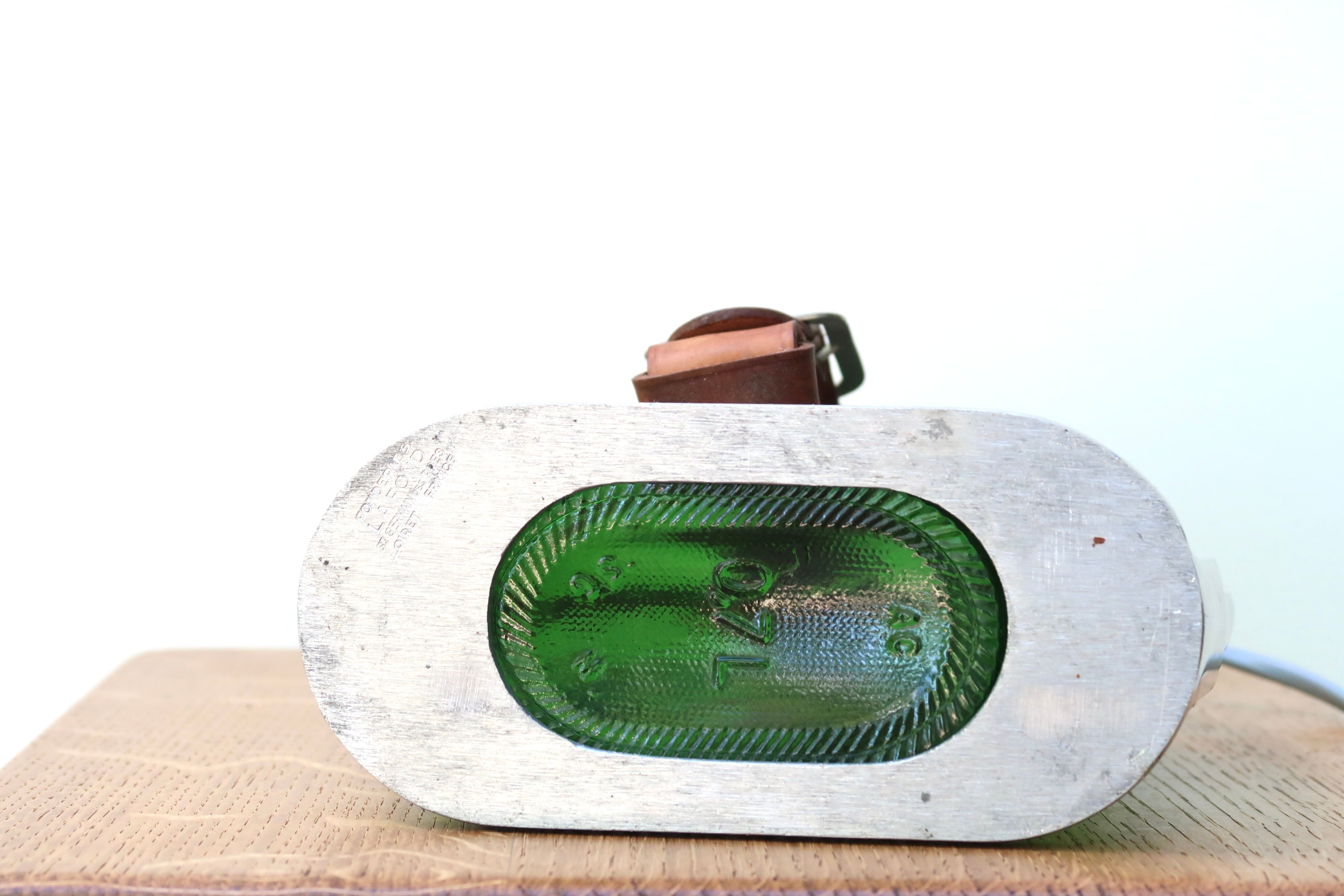 Armagnac Ducastaing bottle lamp and its stirrup, 60s