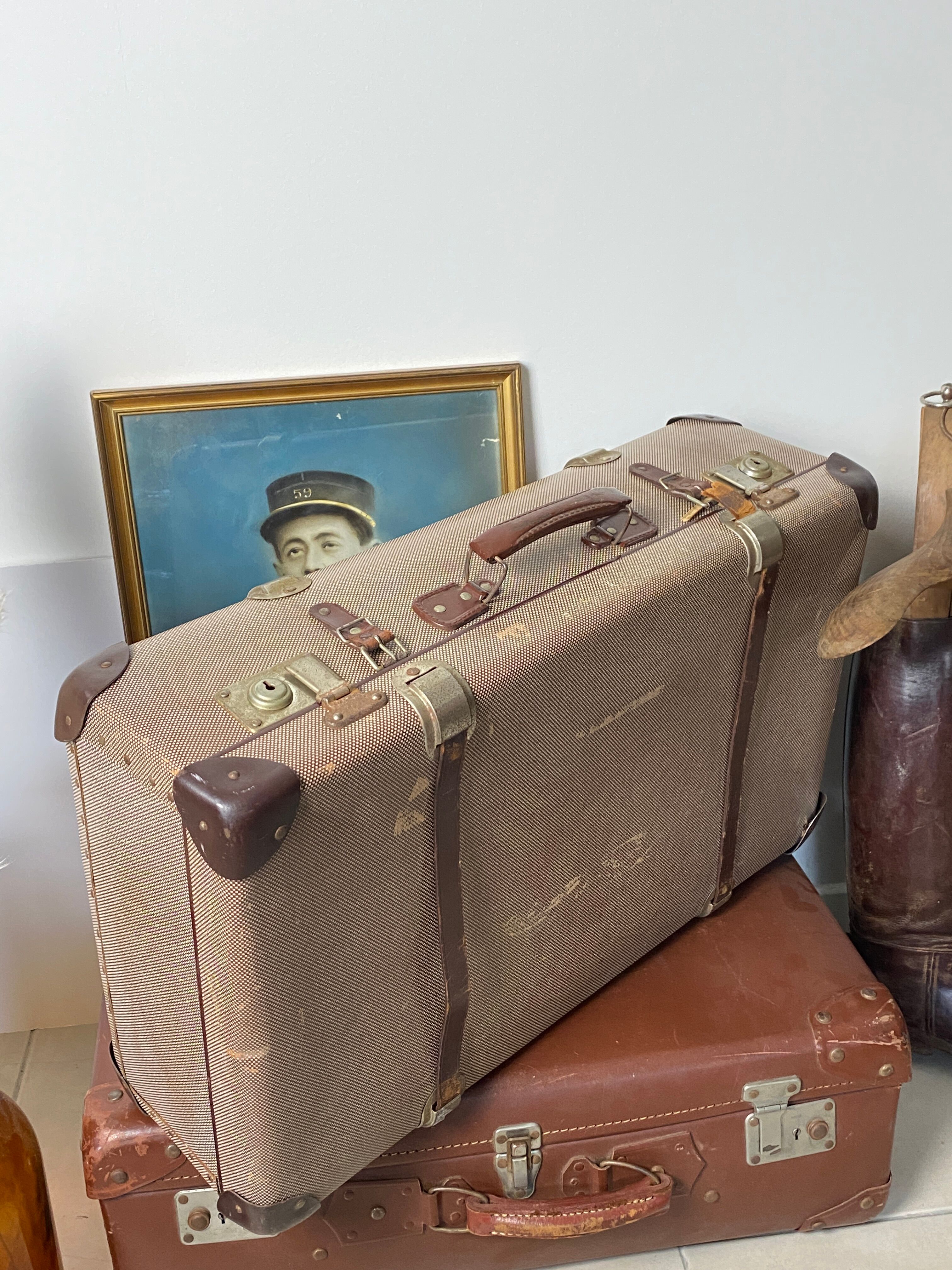 Old vintage suitcase