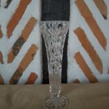 Soliflore en verre ciselé