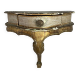 Florentine wooden wall console