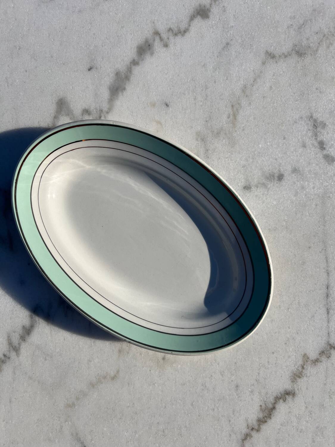 Ravier in half-porcelain from Lunéville - Épinay model