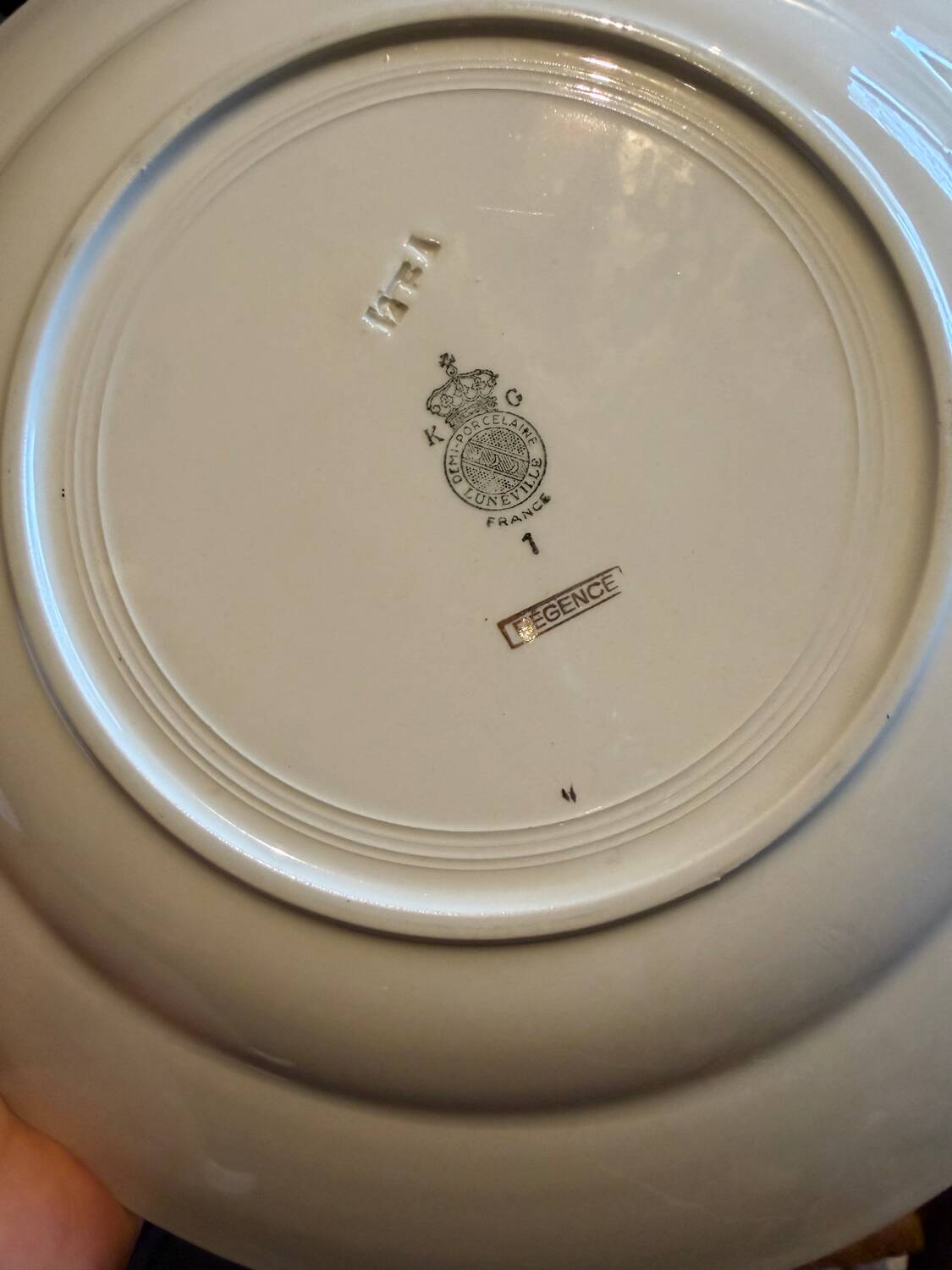 Luneville plate Regency model