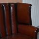 Victorian leather canapé and armchair, barrel back, circa 1860, restored.