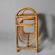 Vintage rattan and bamboo magazine rack