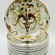 8 Dessert Plates Keraluc Quimper Renaissance 1960