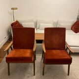 Paire de fauteuils vintages scandinaves