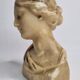 Bust of a young woman in Florentine style wax, 19 cm