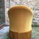 Velvet toad armchair
