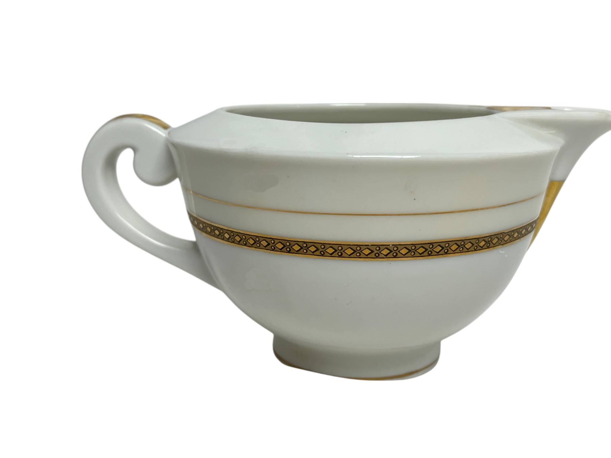 Art Deco, Limoges porcelain sauceboat circa 1930
