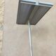 Vintage floor lamp grey metal