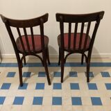 Set of 2 vintage bistro chairs 1930s 1940s