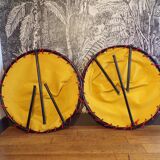 Pair of folding balloon chairs from the 1950s-60s.