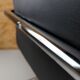 Paire de fauteuils de bureau cuir et structure tubulaire chromé